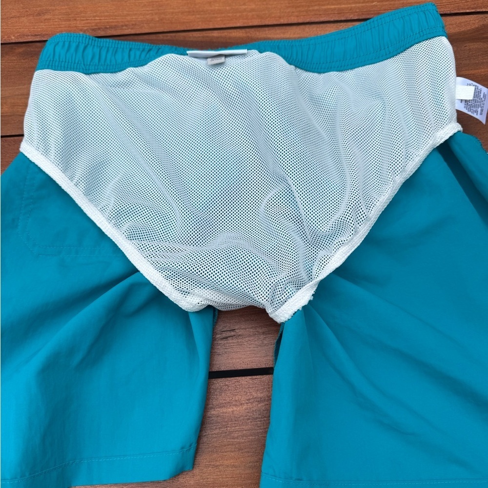 Goodfellow & Co Blue Swim Trunks Classic Mid-Thigh Design Size M & L, NWT - Picture 5 of 9